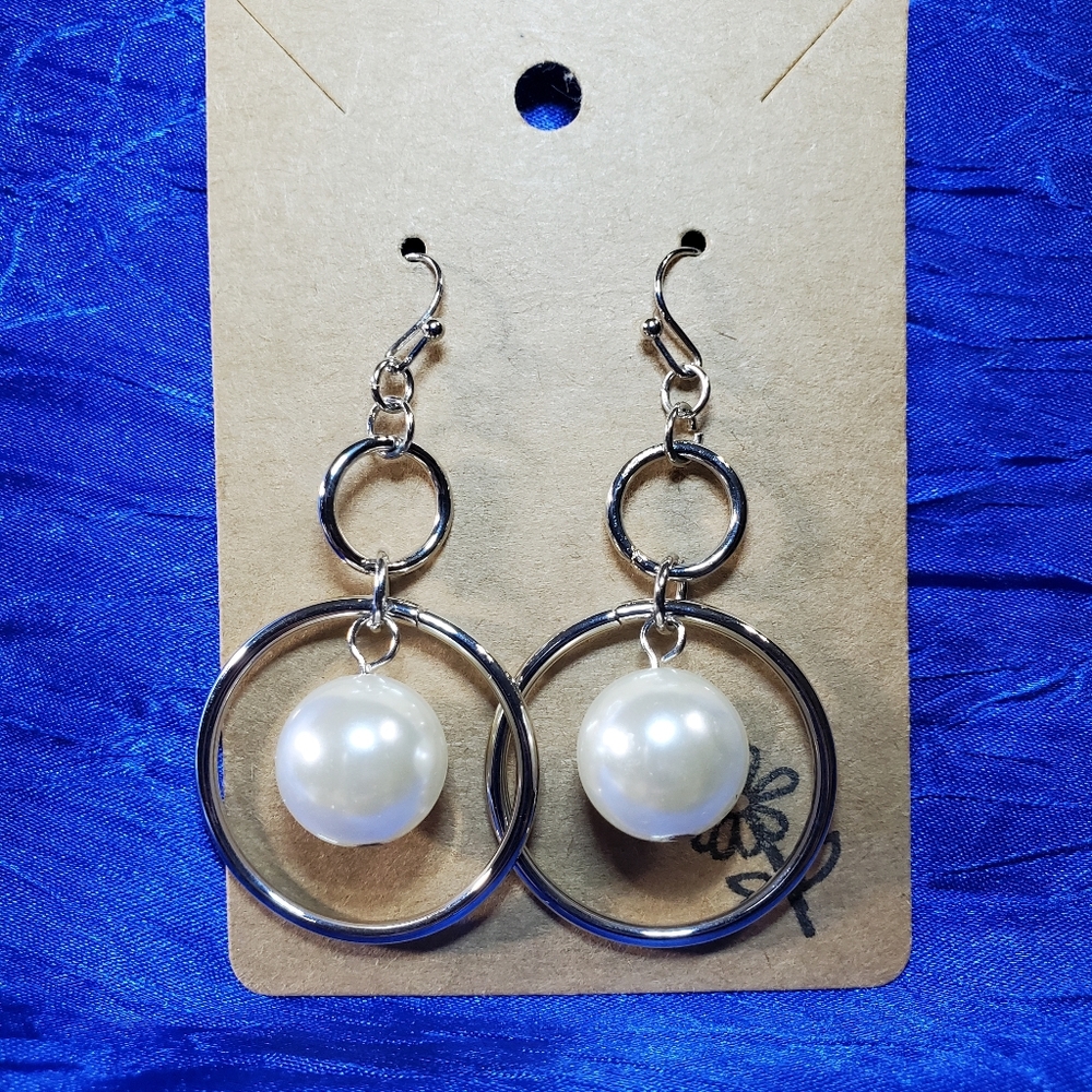 Hoops and loops, those Pearl Earrings scream Yes!!